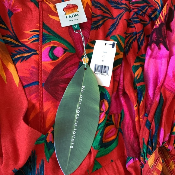 FARM Rio Vibrant Floral Maxi Dress - Red and Pink - Picture 13 of 14